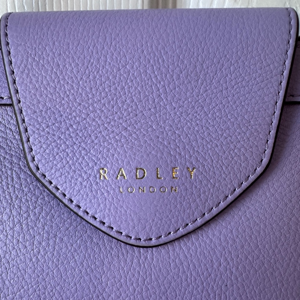 NWT Radley London leather clutch purse with chain. - Picture 3 of 12